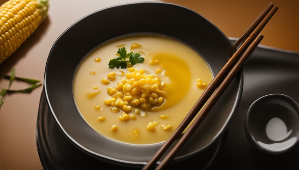 corn soup with miso